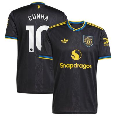 Manchester United adidas Ausweichtrikot 2025-26 mit Aufdruck Cunha 10 Image