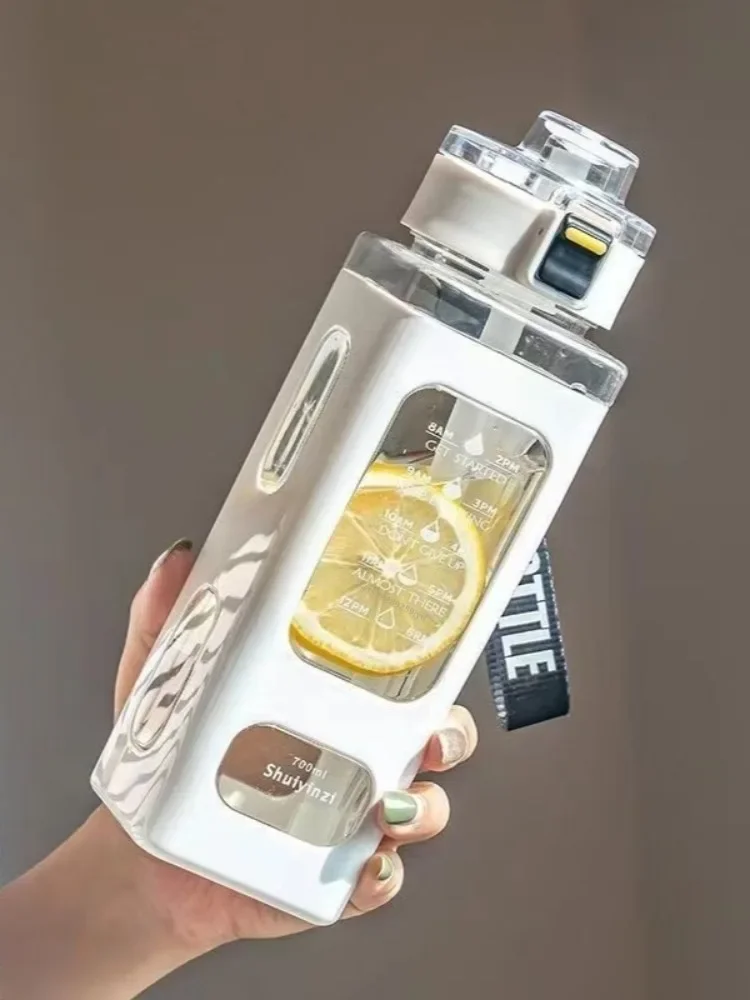 700 ml/900 ml Sportwasserflasche, tragbarer Schnabeltasse, geeignet für Outdoor-Sportarten, Radfahren und Tragen von Saft, Milch, Trinkgeschirr Image