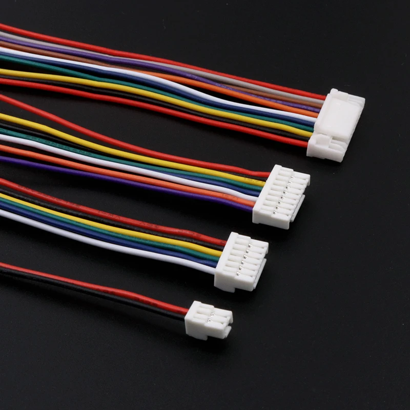 5/10PCS GH 1,25 2p 3p 4p 5p 6p 7P 8P Buchse mit Draht 15cm Kabel GH1,25 Einzel-Doppel-Stecker 28AWG Image