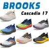 Brooks Cascadia 17, modische, trendige Laufschuhe für Herren in Schwarz und Gelb, atmungsaktiv, leicht, lässig, Sportschuhe
