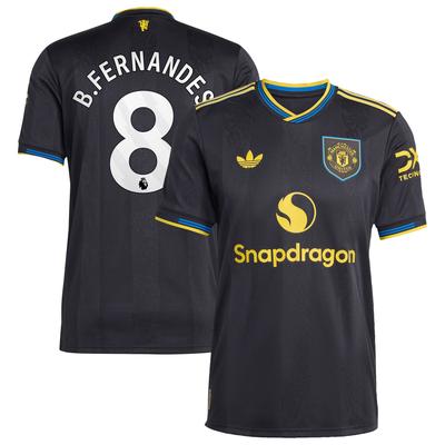 Manchester United adidas Authentic Ausweichtrikot 2025-26 mit Aufdruck B. Fernandes 8 Image