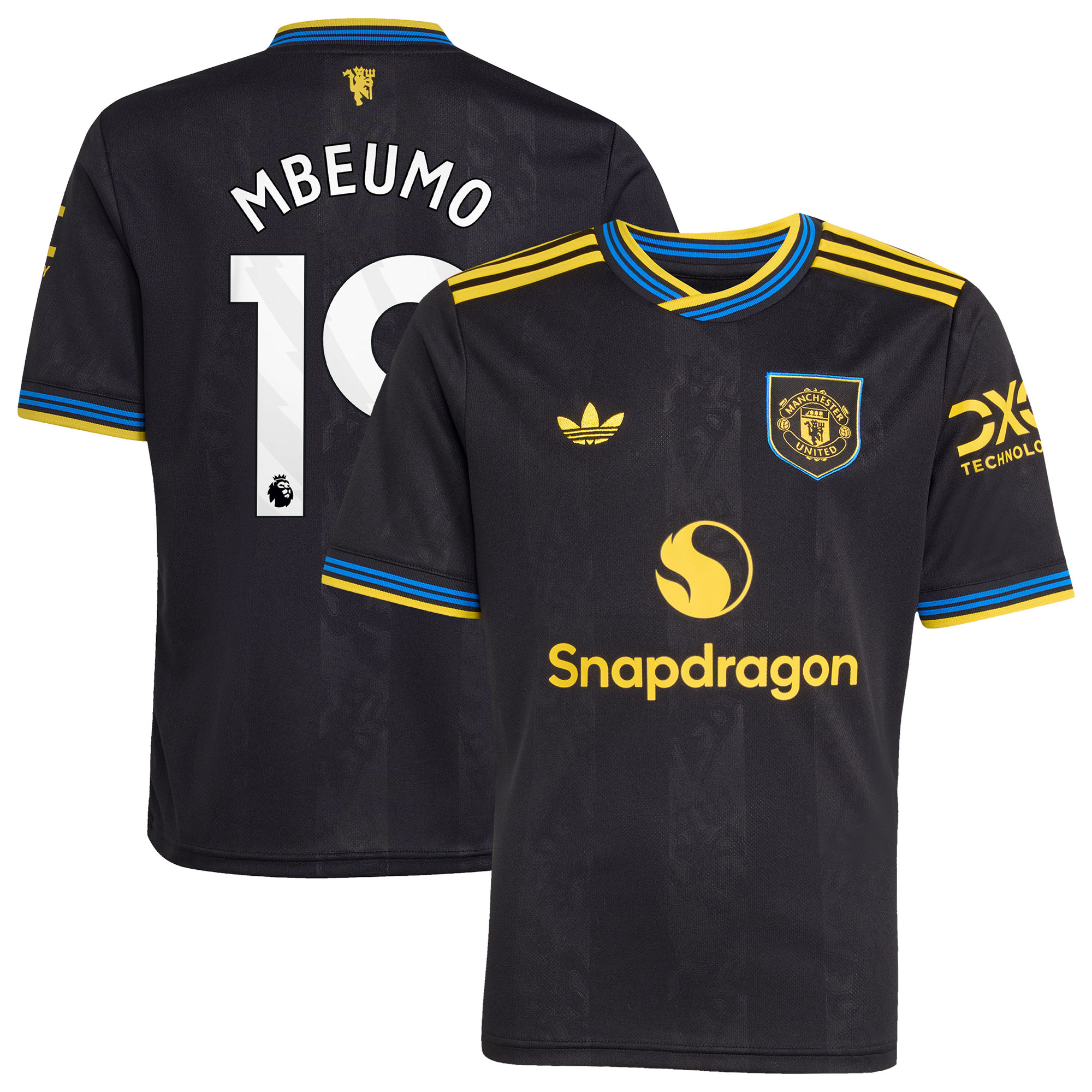 Manchester United adidas Ausweichtrikot 2025-26 – Kinder mit Aufdruck Mbeumo 19 Image