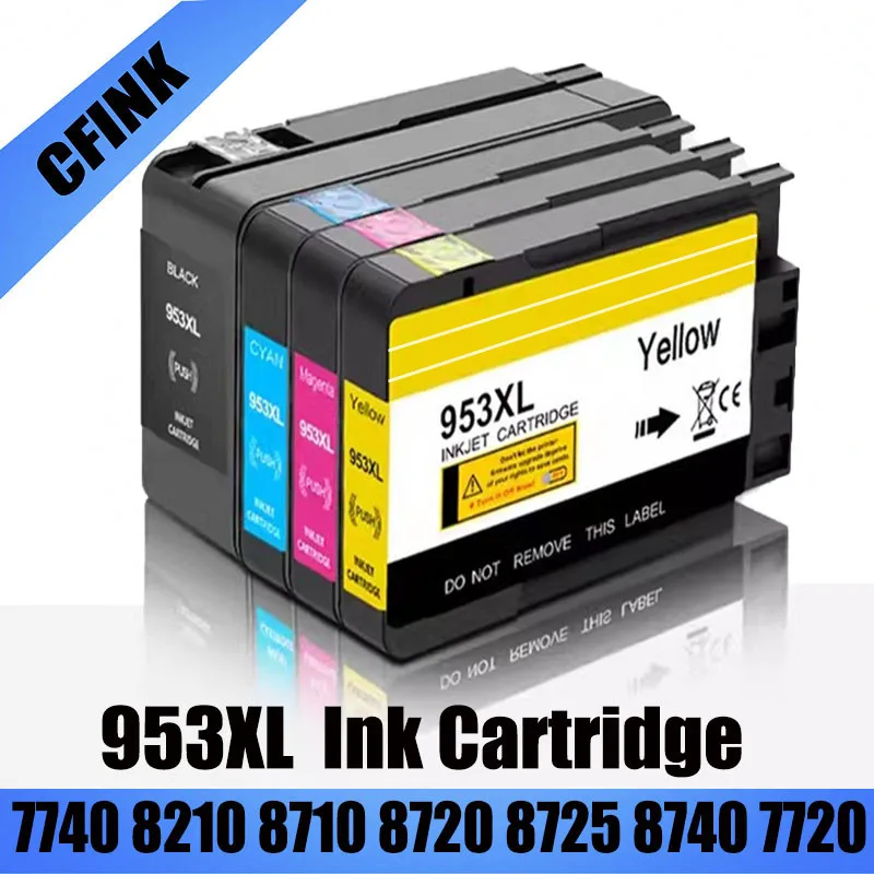 953XL 953 Tintenpatrone für HP Officejet Pro 7740 7720 8210 8710 8720 8725 8740 Drucker Image