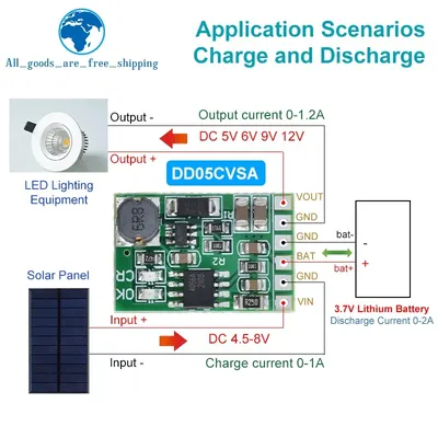 3,7 V 4,2 V Ladegerät 5V 6V 9V 12V Entlader Bord DC DC Konverter Boost modul Für Diy Solar Mobile Power Ladegerät Lithium-Batterie