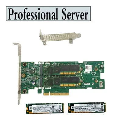 für Dell 72WKY BOSS-S1 Controller PCIe Karte mit 2x 240GB M.2 Solid State Drive TC2RP Geeignet für R340 Image
