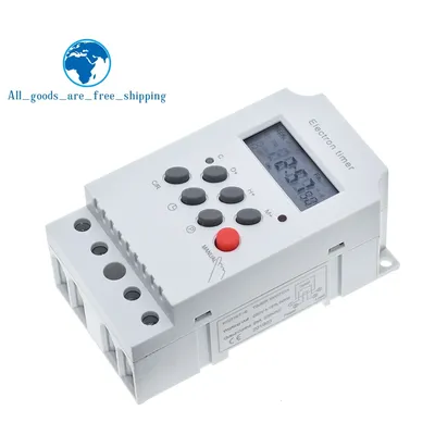 KG316T-II Electronic Timer AC 220V 25A Din Rail Digital Programmable Electronic Timer Switch Electric Equipment Control on/off
