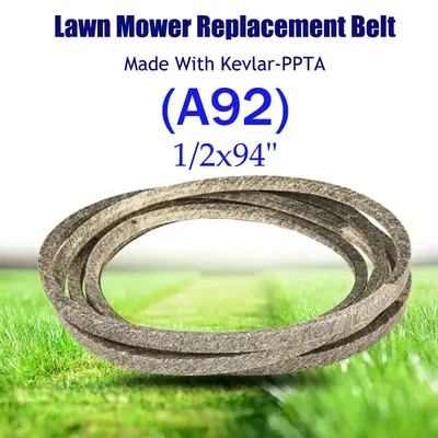 V BELT for Lawn Mower 1/2"x93 1/2" Accessories for Vehicles A92 Made with Kevlar for A/YP 110884X, 532110884