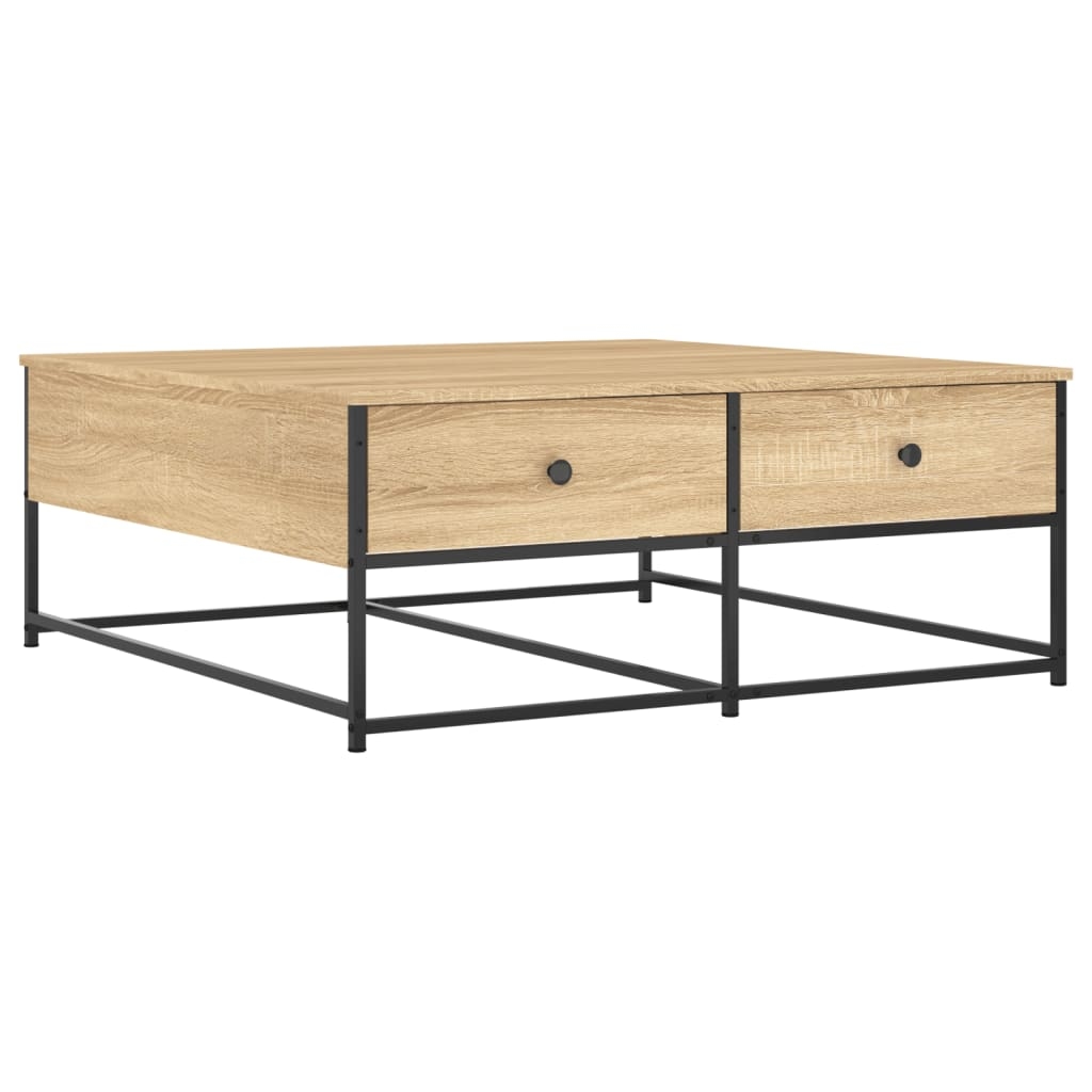vidaXL Couchtisch Sonoma-Eiche 100x99x40 cm Holzwerkstoff Image