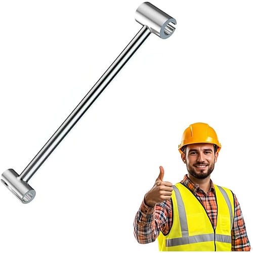 Türscharnier-Einstellwerkzeug 14–19 mm/23–25 mm Scharnierspalt-Einstellschlüssel Doppelkopf-Naht-Einstellwerkzeug zur Scharnierlochreparatur Image