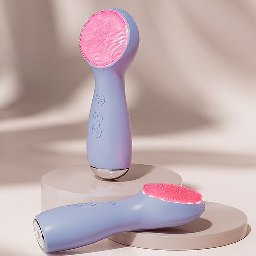 3-in-1-Silikon-Gesichtsreinigungsbürste, Phototherapie, Wärmetherapie, Schallvibration, Tiefenreinigung der Poren Image