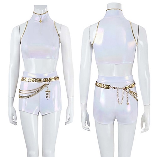 Von koreanischen Idolen inspiriert Idol Popstar Kostüm Festkleidung Virtuelles Idol for Damen Erwachsene Halloween Karneval Leistung Comic-Konzert Anime Expo Image