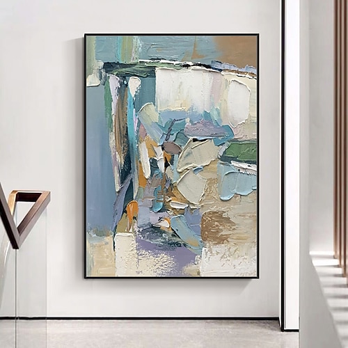 Ölgemälde Handgemalte Vertikal Abstrakt Landschaft Modern Ohne Innenrahmen (ohne Rahmen) Image