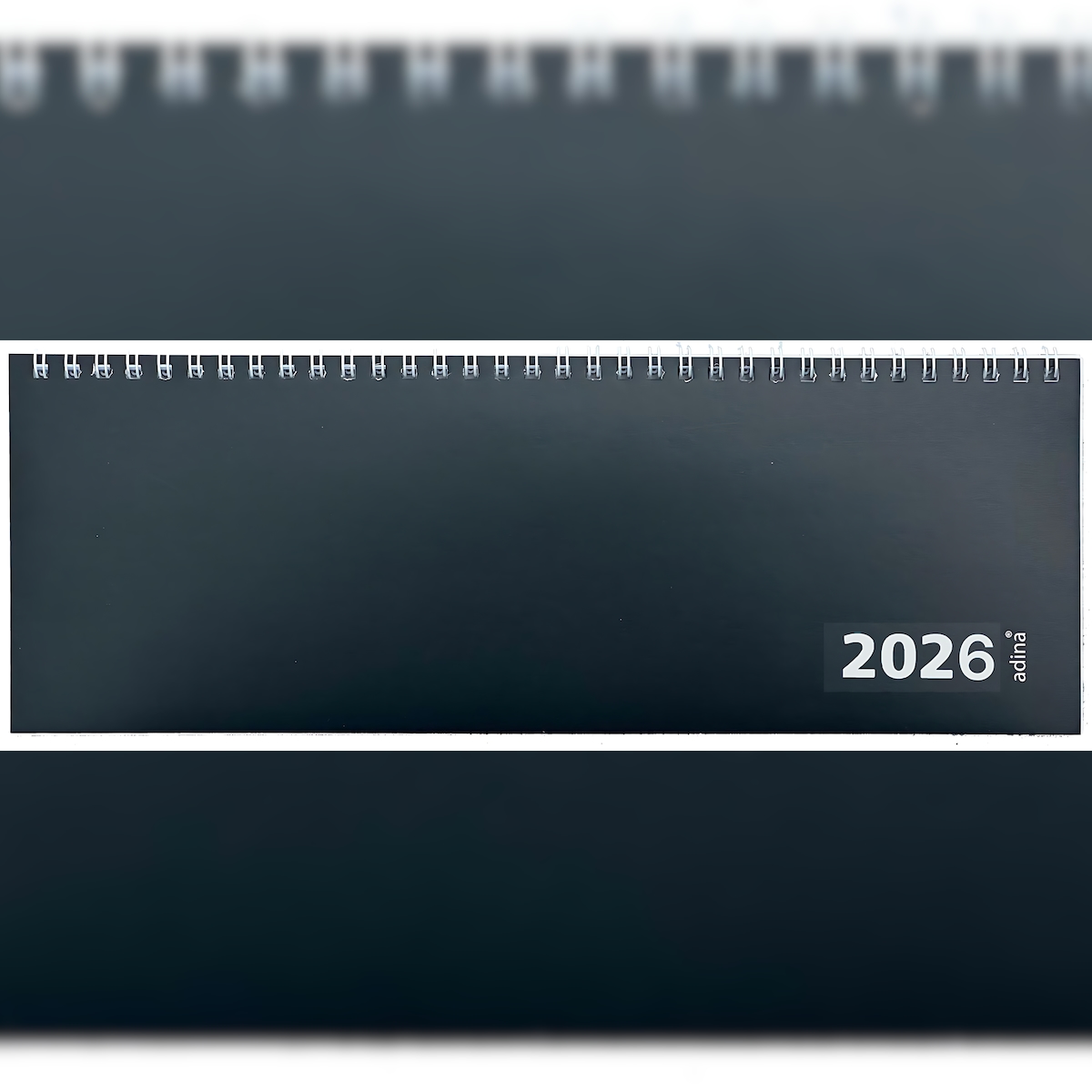 2026 ADINA Großer Tischquerkalender XXL 42x13cm schwarz Image