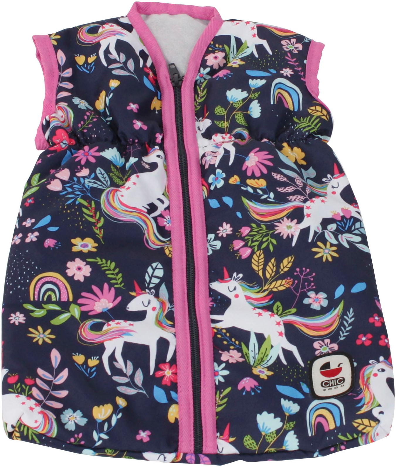 Puppen Schlafsack CHIC2000, blau (einhorn), Puppenausstattungen, KinderB:27cm H:2cm T:45cm, Polyester, B:27cm H:2cm T:45cm Image