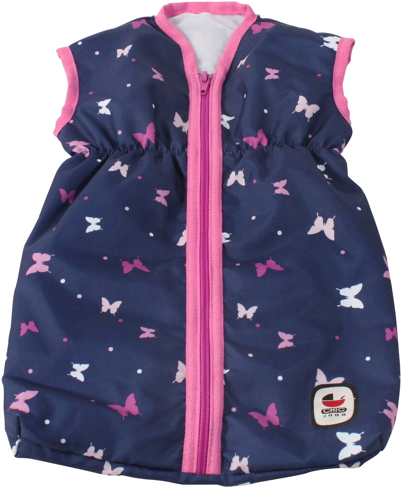 Puppen Schlafsack CHIC2000, butterfly blau, Puppenausstattungen, KinderB:27cm H:2cm T:45cm, Polyester, B:27cm H:2cm T:45cm Image