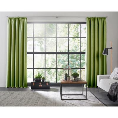 Vorhang WIRTH "Dim out", grün, B:142cm H:405cm, Polyester, Gardinen, nach Maß Image