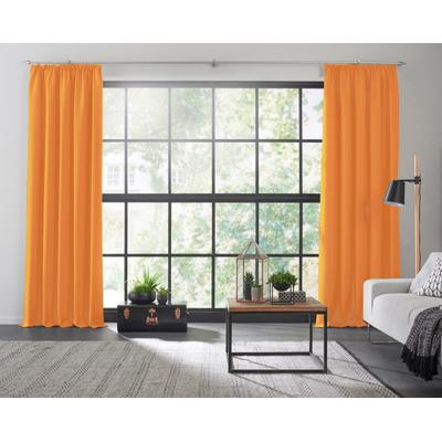 Vorhang WIRTH "Dim out" Gr. 3, orange, B:145cm H:220cm, Polyester, Gardinen Image