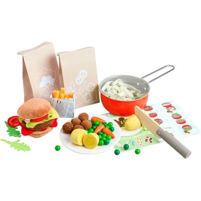 Spiellebensmittel HABA "Creative Play - HABA Kochbox", bunt, Kaufladensortimente, Kinder, Polyester, Holz, Metall, Papier