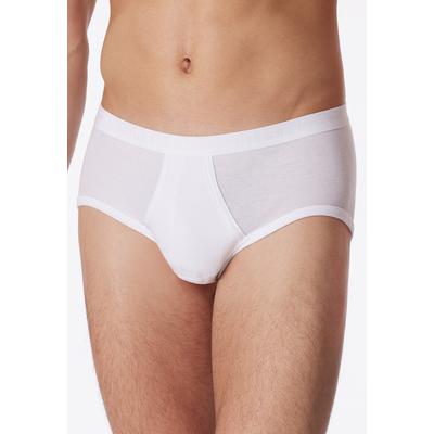 Slip SCHIESSER "Original Classiscs", Herren, Gr. 4, 100, weiß, Feinripp, Obermaterial: 100% Baumwolle, unifarben, körpernah, Unterhosen, mit Eingriff, Feinripp, ohne störende Seitennähte Image