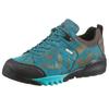 Trekkingschuh WALDLÄUFER "H-Amiata", Damen, Gr. 5 (38), bunt (türkis, goldfarben), Gummi, Nubukleder, Textil, sportlich, Schuhe, Freizeitschuh, Halbschuh, Schnürschuh mit TEX-Membran, H-Weite