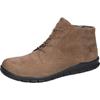 Schnürboots WALDLÄUFER "HECTOR", Herren, Gr. 7 (40,5), braun (schlamm), Nubukleder, unifarben, sportlich, Schuhe, High Top Sneaker, Stiefelette, Casual-Boots in Komfortweite H