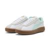 Sneaker PUMA "PUMA Club Klassika Sneakers Damen", Gr. 40, weiß mint melt vapor gray grün, Obermaterial: Textil, Kuhleder, Synthetik; Futter: Textil, Synthetik; Innensohle: Textil; Laufsohle: Gummi, Schuhe
