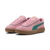 Sneaker PUMA "PUMA Club Klassika Sneakers aus Wildleder Damen", Gr. 38.5, pinkscape wild grün gold pink, Obermaterial: Textil, Kuhleder, Synthetik; Futter: Textil, Synthetik; Innensohle: Textil; Laufsohle: Gummi, Schuhe