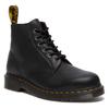 Schnürboots DR. MARTENS "101", Damen, Gr. 45, schwarz, Leder, casual, Schuhe, Stiefel, Boots mit Blockabsatz