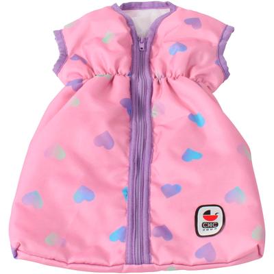 Puppen Schlafsack CHIC2000, herzchen lila, Puppenausstattungen, KinderB:27cm H:2cm T:45cm, Polyester, B:27cm H:2cm T:45cm