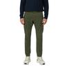 Cargohose S.OLIVER, Herren, Gr. 32, Länge 32, grün (dk olive), Web, Obermaterial: 98% Baumwolle, 2% Elasthan, unifarben, casual, normal lang, Hosen, mit Stretch und Viskose