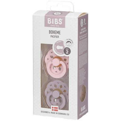 Bibs Fopspeen Boheme Blossom - Lilac 6-18 Maanden 2 St Sauger Image