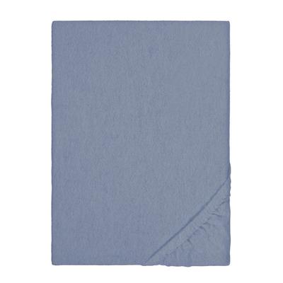 biberna Spannbetttuch Melange blau, 140x200 cm - 160x200 cm Image