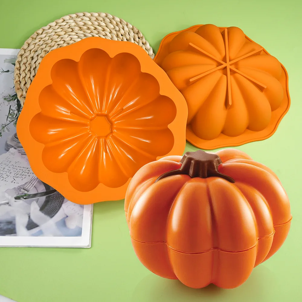 Halloween Kürbis Kombination Design Silikonform Allerheiligen Kuchenformen Halloween Schokoladenformen Küche Backformen Image