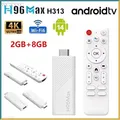 Il più recente Android 14.0 TV Stick H96Max WIFI6 2.4G e 5G Mini TV Stick 2GB 8GB Android TV Stick Allwinner H313 Quad Core 4K Set Top Box