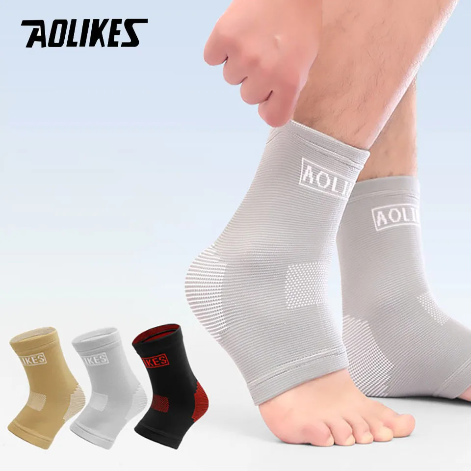 AOLIKES 1 Stück neue atmungsaktive Knöchelstützen für Männer und Frauen, Kompressions-Knöchelstütze für Basketball, Laufen, Wandern, Sport Image