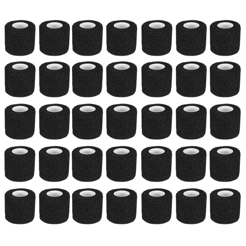 1/5/10/20Pcs Schwarz Tattoo Grip Verband Anti-slip Sportlich Vlies Einweg Wasserdicht Selbst-klebe Elastische Tattoo Verband Image