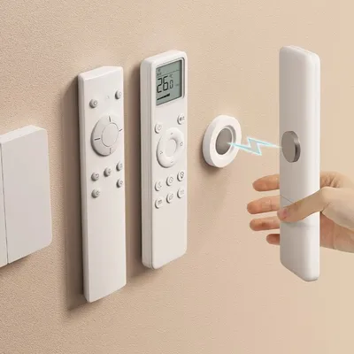 1-10 PCS Magnetic Hook For Remote Control TV Air Conditioner Remote Control Wall Storage Without Drilling Strong Magnetic Hook