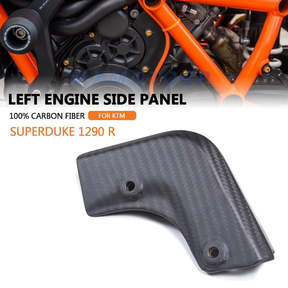 Für KTM 1290 Super Duke R Superduke 1290 2020-2022 2023 100% Carbon Fiber Links Motor Seite Panel Verkleidung Motorrad zubehör Image