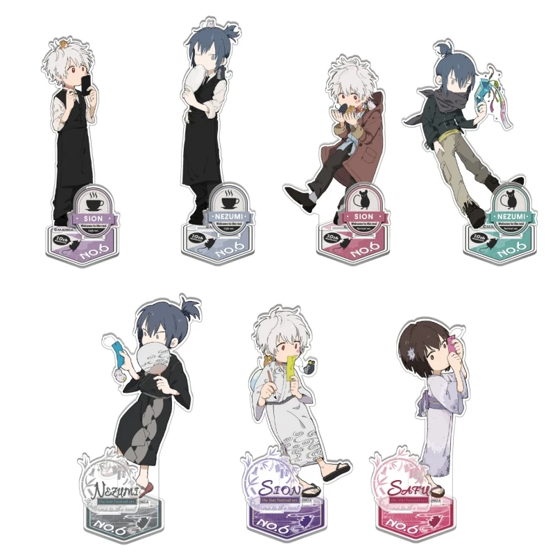 Anime Nr. 6 Acryl Stand SION NEZUMI Safu kawaii figur Stand Platte Cosplay Prop Decor Cartoons präsentieren Firend Weihnachten Geschenke Image
