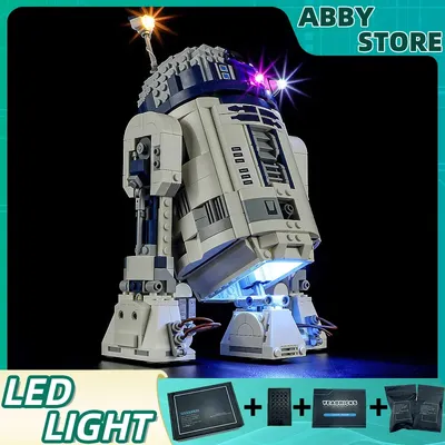 DIY-LED-Beleuchtungsset für LEGO 75379, baubare R2-D2-Bausteine-Set (nur LED-Licht, ohne Blöcke, Modell) Image