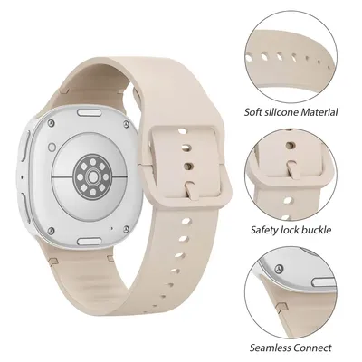 Offizielles Silikonarmband für Samsung Galaxy Watch 8 40 mm 44 mm, atmungsaktives Armband, Galaxy Watch 8 Classic Smartwatch-Zubehör Image