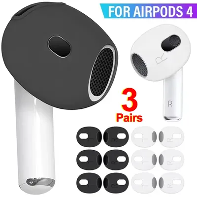 Rutschfeste Ohrhörer-Abdeckungen für Apple AirPods 4, Ersatz-Ultradünne Ohrhörer-Abdeckung, Kopfhörer-Haut für AirPods 4-Zubehör Image