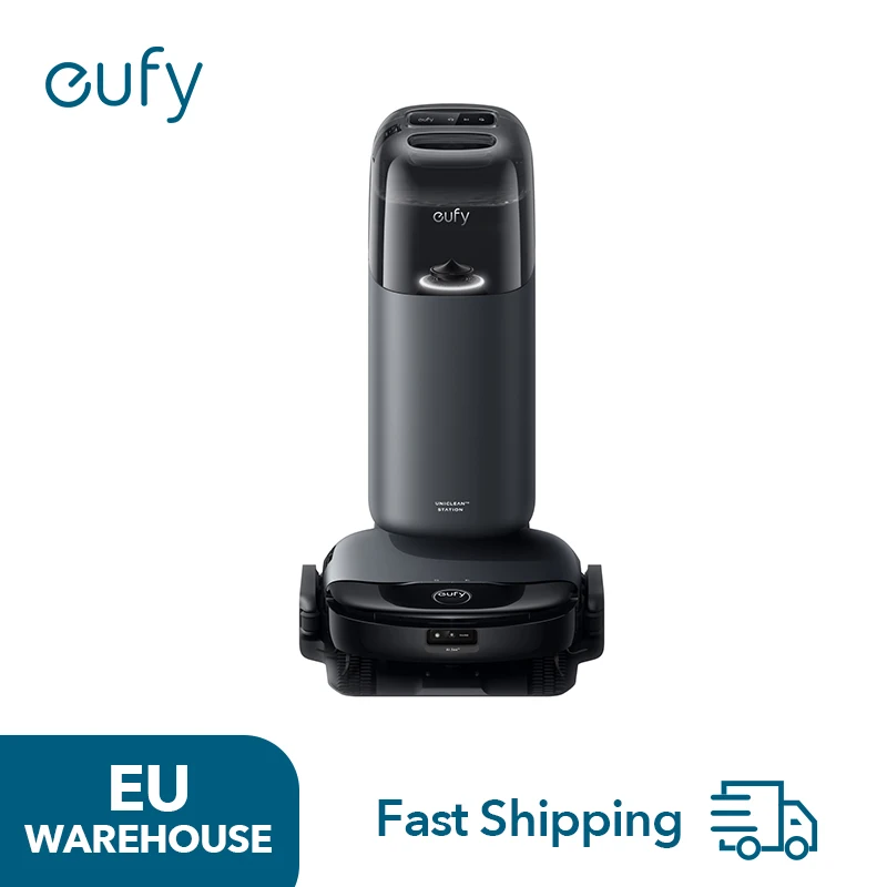 eufy S1 HydroJet Roboterstaubsauger mit Wischfunktion, All-in-One-Station, revolutionäres Reinigungssystem, immer sauberer Mopp Image