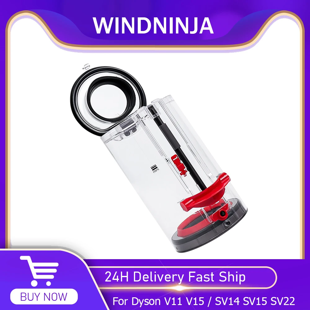 Großer Staubbehälter für Dyson V11 V15 / SV14 SV15 SV22 US-Version Staubsauger Ersatzteil Kanister/Staubeimer Zubehör Image