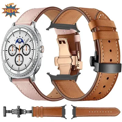 Lederarmband für Samsung Watch 8 Classic/8 40 mm 44 mm Sport-Smartwatch-Band für Samsung Watch Ultra 2025 Gürtelzubehör Image