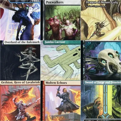 [Overlord of the Balemurk/ Dragon of Mount Gulg] TCG Magische Proxy-Karten Hochwertige Sammelbrett-Spielkarten Image