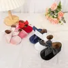 Süße 0–1 Jahre alte Baby-Mary-Jane-Prinzessin-Schuhe, PU, große Schleife, Dekoration, weiche Sohlen, flache Babyschuhe, Wanderschuhe