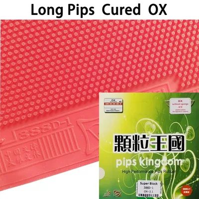 Dawei 388D-1 ausgehärteter Tischtennis-Gummi, lange Pips, OX, mittlere Partikel, PingPong-Gummi ohne Schwamm, offensive ITTF-zugelassen Image