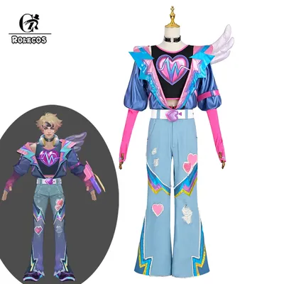 Rolecos Ezreal Cosplay Kostüm Spiel Lol Loves truck Ezreal Männer Valentinstag neue Haut Halloween Party Outfit Fullset Anzug Image