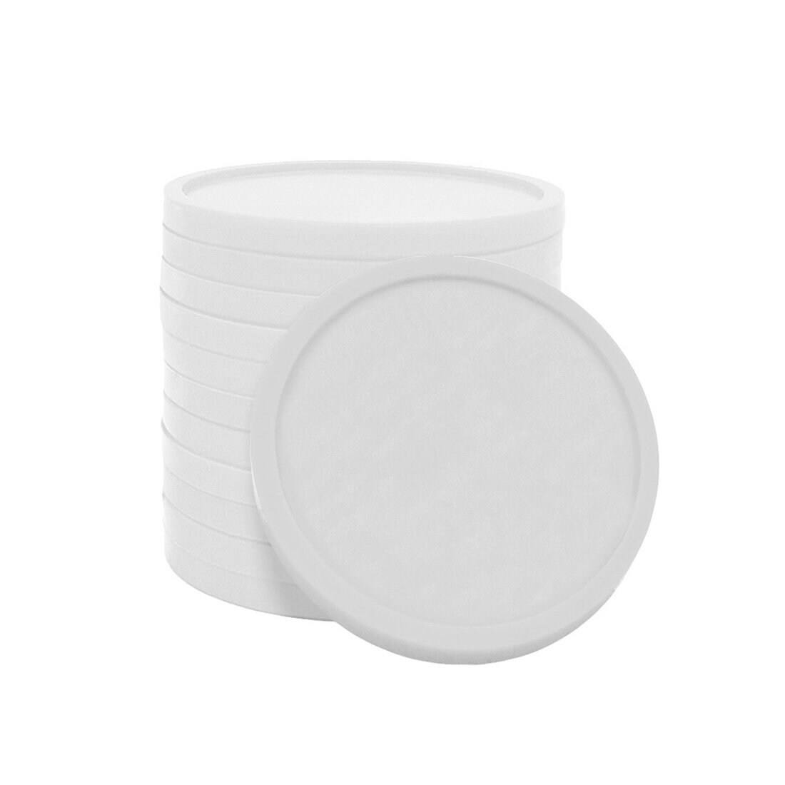 CombiCraft Einkaufswagenchip Kunststoff 2€-Format in Weiß - 100 Stück Image